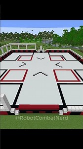 Robot Wars Arena in Minecraft! #robotwars #minecraft #shorts