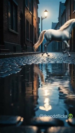 A Unicorn Appeared... But Only in the Puddle Reflection 🦄✨ | Magical Moment #theoddflicks #unicorn