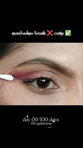 Day 09/100 days 100 eyelook | simple eyeshadow tutorial in kannada without brushes ✨ #day09