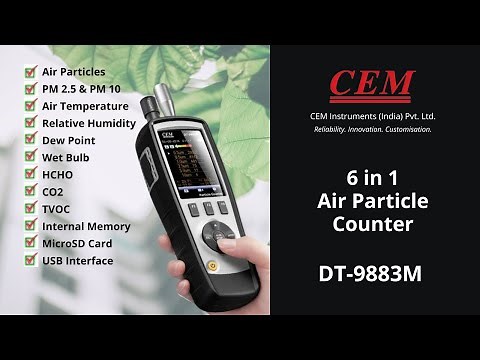 CEM DT 9883M 6 in 1 Air Particle Counter Unboxing and Basic Usage