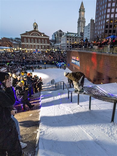 The Boston Calendar | Red Bull Heavy Metal, a FREE professional snowboarding competition, returns to City Hall Plaza for its second year in row this Saturday 🏂🏆... | Instagram