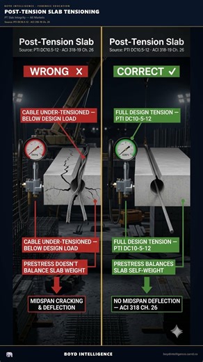 The PT Slab That Looks Perfect — Until You Read the Stressing Records
