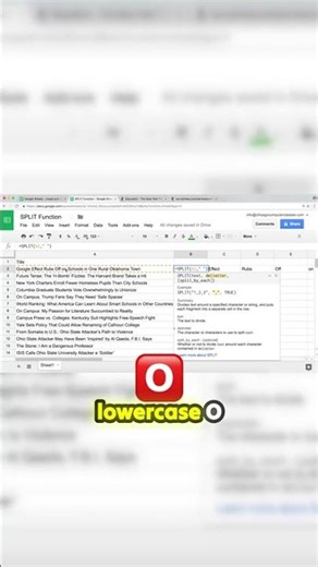 Split Text by TWO Things at Once?! Google Sheets Magic.