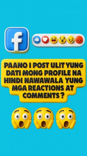 15K views · 330 reactions | PAANO I POST ULIT YUNG PROFILE MO NA HINDI NAWAWALA YUNG MGA REACTIONS AT COMMENTS? #FacebookTips #ProfilePictureHack #SocialMediaGuide #SecretFBFeatures #ContentCreatorLife | Tutorial vibes | Facebook