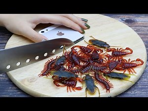 Stop-Motion-Cooking - Sushi From Insects And Rotten Fish Cooking Mukbang 4K | Cuckoo