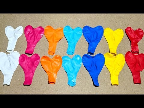 Most Satisfying ASMR 💖 Rainbow Heart Balloons Burst Compilation 🎈✨