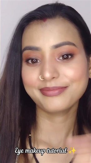 Eye makeup in Just 5 min ✨ Easy makeup look #youtubeshorts #ashortaday #shorts #makeup