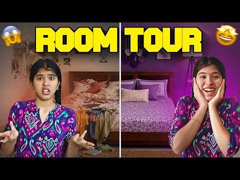 🤯MY ROOM TOUR🥳 Before ➡️ After || Ammu Times ||