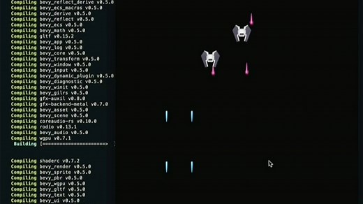 Rust游戏引擎Bevy制作的小蜜蜂