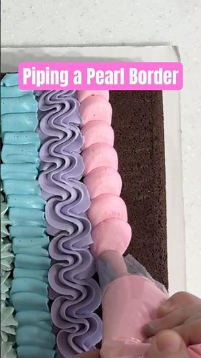 Cake Border Piping | 10 Different Cake Piping Styles Part 1 #cakedecorating #piping #tutorial