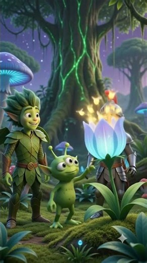 Exploring the Magical Alien Jungle | AI Animated Adventure 🚀✨