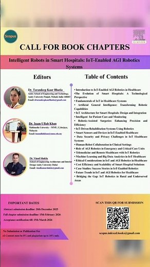 Publish in ELSEVIER! 📘🤖 Call for Book Chapters 2026 | SCOPUS Indexed #shorts #scopus #ai #iot