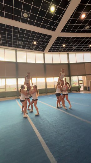 Cheerleading Practice at Ralston Valley High School