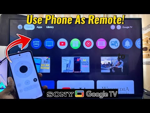 How to Use Your Phone As Remote for Sony Google TV!