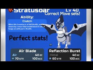 CORRECT STATS FOR WHIMPOR AND STRATUSOAR! Loomian Legacy