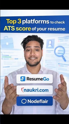 Top 3 Platforms to Check ATS Score of Your Resume (Free Tools) #atsresume #resume #ats #jobs
