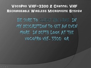 Vocopro vhf-3300 Wireless Mic Review