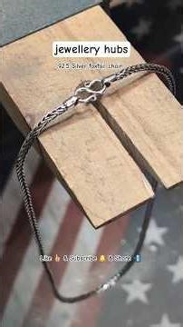 92.5 Silver simple elegant foxtail chain.Good stress relief after some more challenging projects.