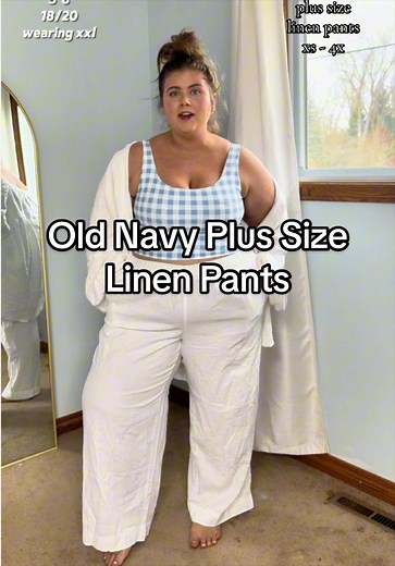 Old Navy Plus Size Linen Pants Review (XXL)