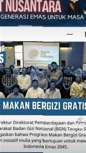 MBG bkn cuma program mkn, tp program masa dpn