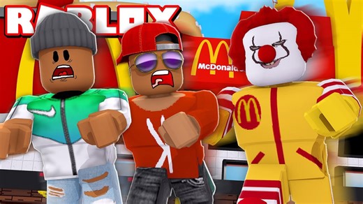 2 player escape McDonald's obby in Roblox