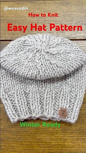 How to Knit a Slouchy Hat for Beginners #knittig #knittingpattern #slouchybeanie