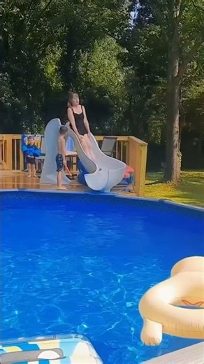 Pool Jump Fail 😂 #shorts #instantkarma #funnyfails