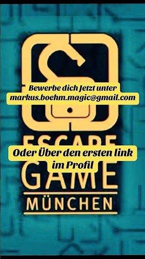 Wir suchen Dich! Werde Teil unseres Escape-Game-Teams in München #shorts