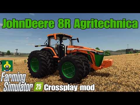 JohnDeere 8R Agritechnica / FS25 crossplay mod