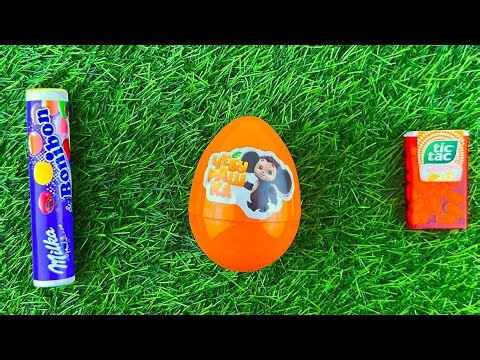 Cheburashka Egg Surprise 🧡 + Tic Tac & Milka Bonibon 🍬