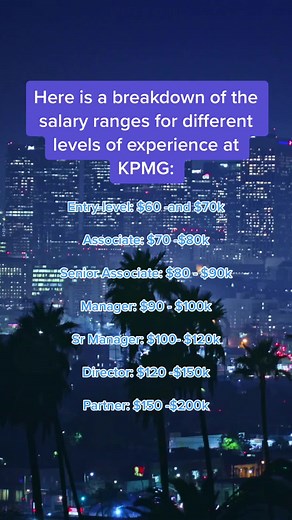 KPMG salary & career progression #kpmg #big4 #consulting