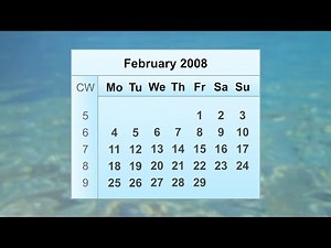 February 2008 Calendar