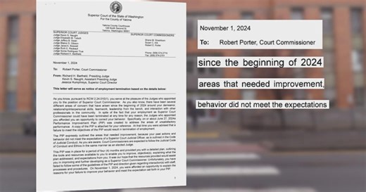 Yakima County Superior Court fired court commissioner last fall over inappropriate behavior