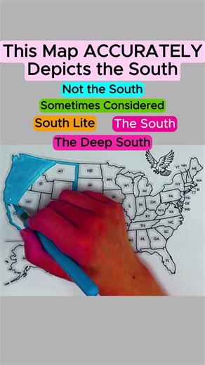This map accurately depicts the south #state #mapdrawing #thesouth | maps