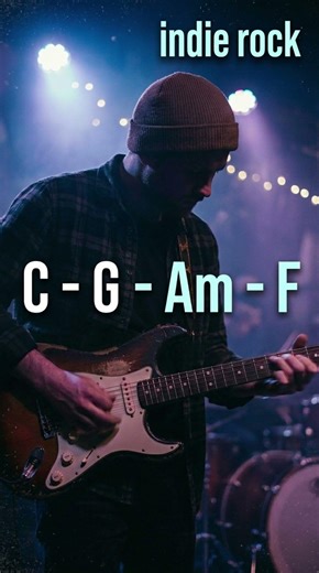 Indie Rock Backing Track in C Major | I–V–vi–IV | 100 BPM | Guitar Jam