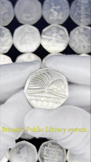 2000 - Public Libraries 50p #UkCoins #BritishCoins #50p #50pence