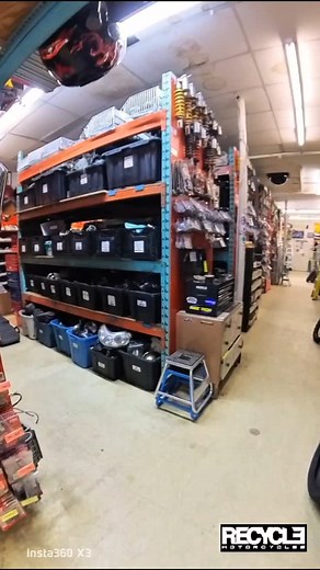 TAKE A QUICK SHOP TOUR WITH US! WE HAVE PARTS ON PARTS ON PARTS, CALL US FOR YOUR MOTORCYCLE AND ATV PART NEEDS! RECYCLE MOTORCYCLES 17809632999 . . . . #motorcycle #motorcycleparts #atv #atvparts #parts #warehouse #salvage #salvageyard #recyclemotorcycles #shoplocal #shoptour VIDEO SHOT ON Insta360 X3 CAMERA | Recycle Motorcycles