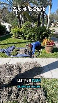 How to get a pipe under a walkway: Boring with water. #SprinklerDude