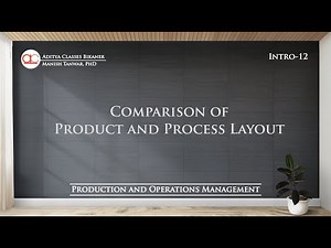 Intro-12: Comparison of Product layout and Process Layout (in Hindi)