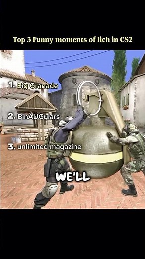 Top 3 funny moments in CS2 game #csgo #funny #shorts #cs2