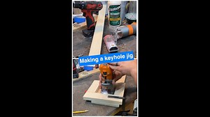 Making a keyhole jig for the trim router #woodworking #router #woodworkingjigs