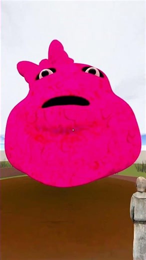 Pou Pink on Giant Tower