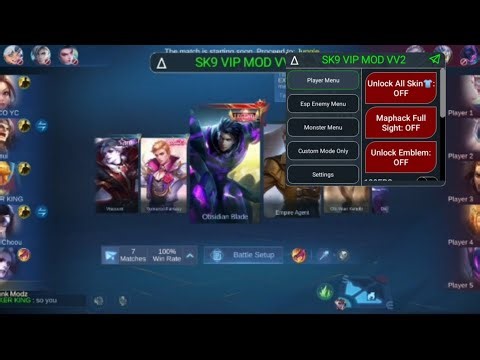 Unlock all skin on Legend rank no ban safe 2026,buy vip mod guysss