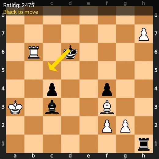Chess Puzzle Rating 2475 — Black to move! #Shorts