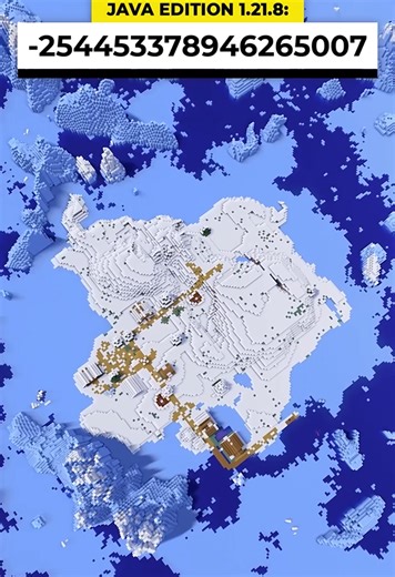 Minecraft frozen village island seed | Explore icy survival adventure
