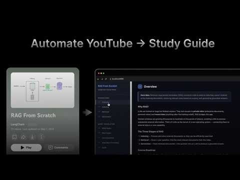 Turn YouTube Playlists into Study Notes - VideoDB Skills Demo
