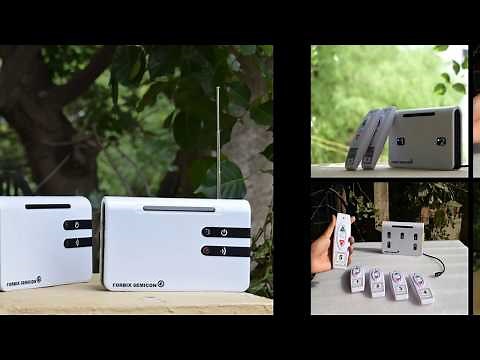 Wireless peon call bell system, FORBIX SEMICON, office call bell, remote control system