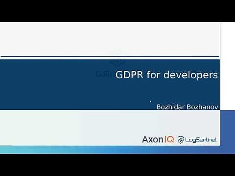 GDPR – A practical guide for developers and architects