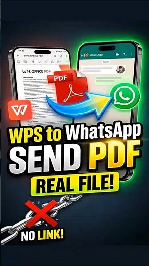 How to Send PDF from WPS Office to WhatsApp | Real File (No Link) 📄