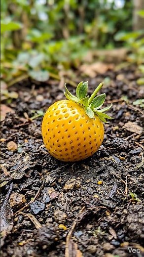 the decomposition process of yellow strawberries